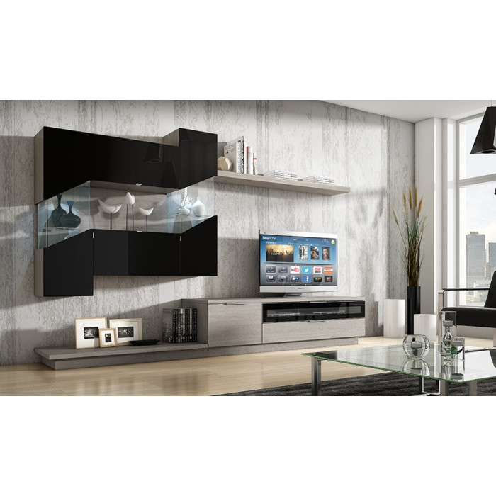 Mueble de salón moderno albacete NEGRO