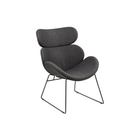 BUTACA ASIENTO CURVO GRIS DOROTEA