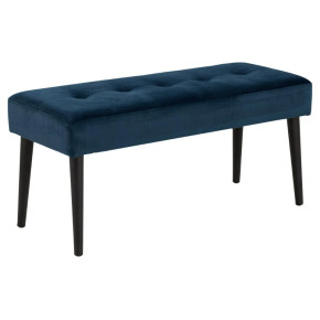 BANCO PIE DE CAMA TERCIOPELO AZUL ZOE