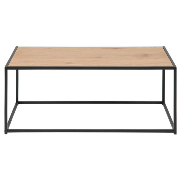 Mesa de centro rectangular roble negro YVETTE