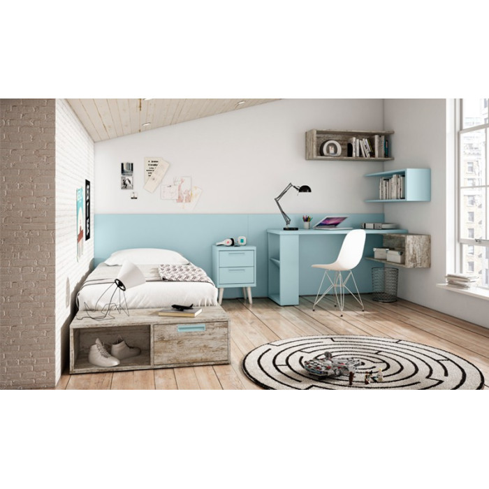 Cama juvenil con canapé Mat