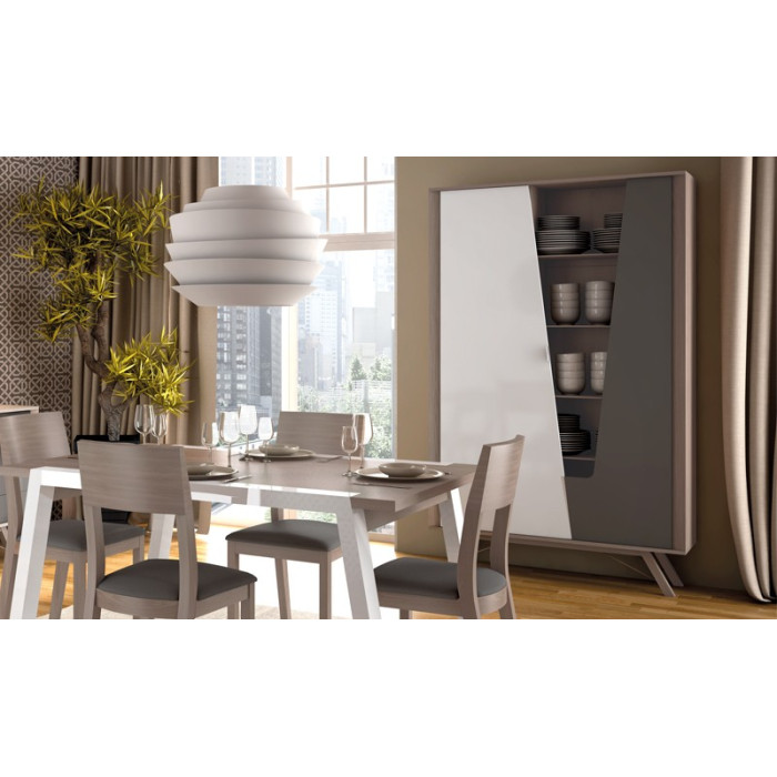 Vitrina dos puertas Living