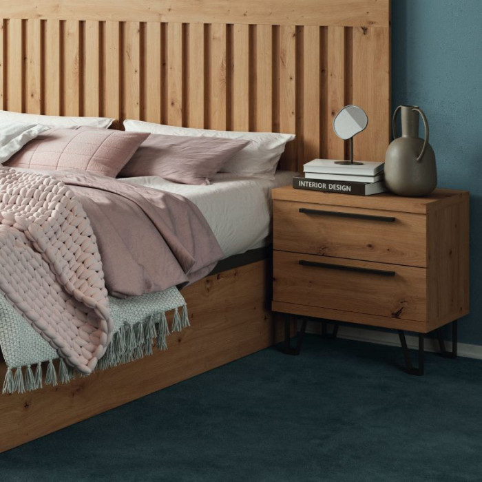 Dormitorio con cama doble Melvin