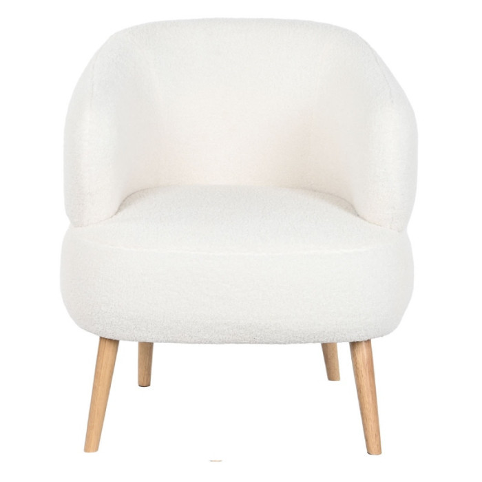 Butaca de borreguito blanco COCOON