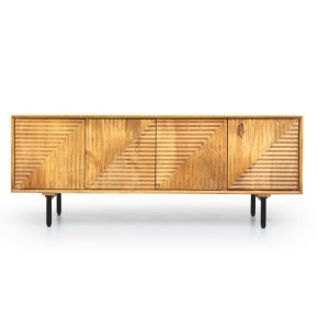 Mueble de tv en madera maciza de mango CORFÚ