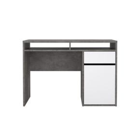Mesa de estudio con puerta, cajón y 2 huecos OXIDO