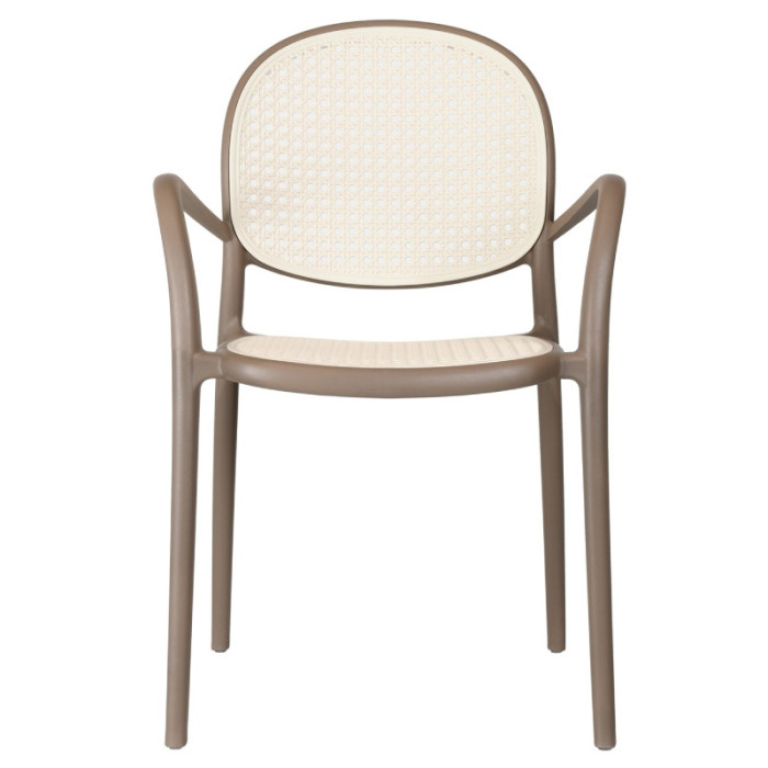 Sillón efecto ratán para interior o exterior OLIVER