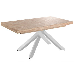 Mesa de comedor extensible en roble de 140 cm ALENA