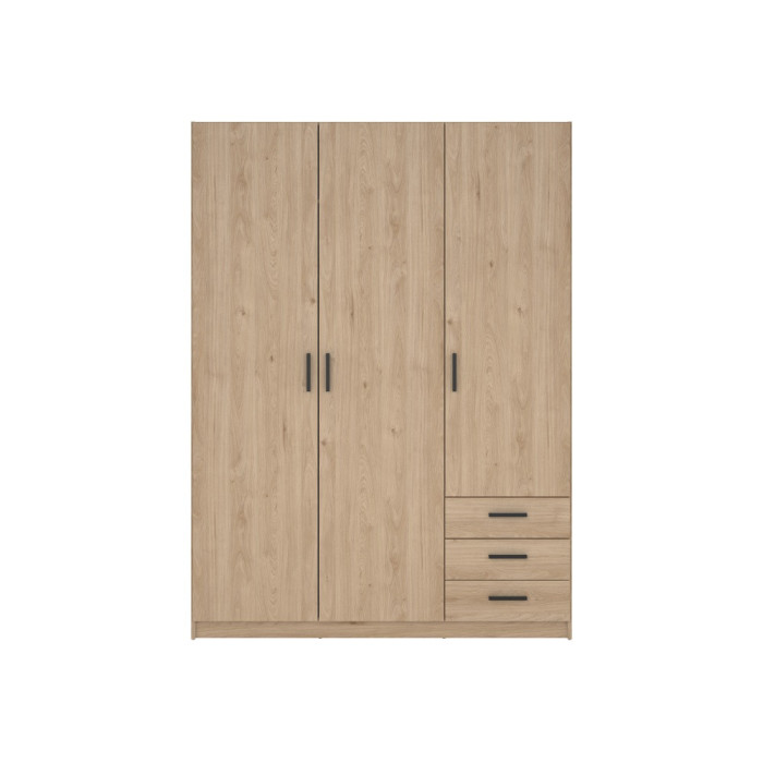 Armario 3 puertas batientes y 3 cajones SPACE