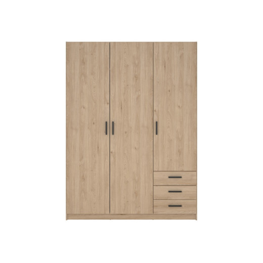 Armario 3 puertas batientes y 3 cajones SPACE