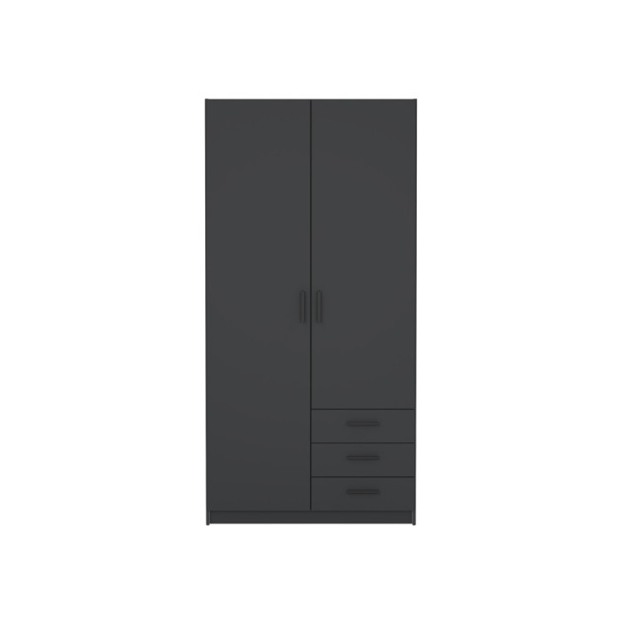 Armario 2 puertas batientes y 3 cajones SPACE