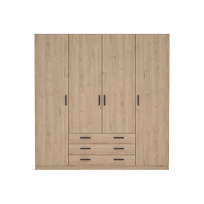 Armario 4 puertas batientes y 3 cajones SPACE