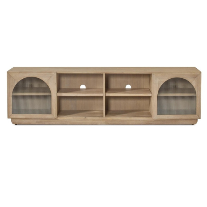 Mueble tv con cristales en forma de arco MOKA