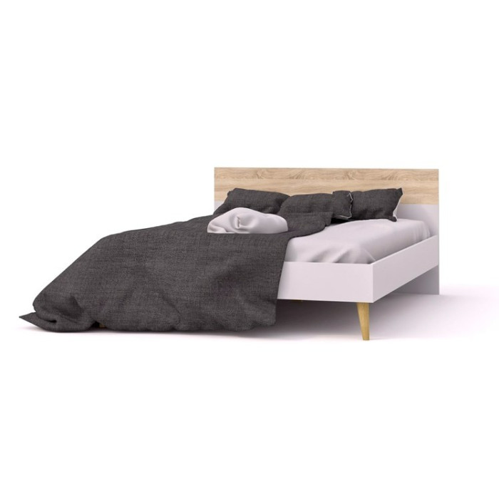 Conjunto cama y dos mesillas Delta Conjunto cama y dos mesillas Delta