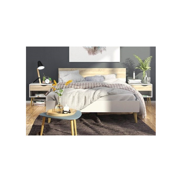 Conjunto cama y dos mesillas Delta Conjunto cama y dos mesillas Delta