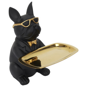 Vaciabolsillos bulldog negro VALOR