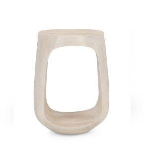 Mesa auxiliar de madera de Mango LÚMINA
