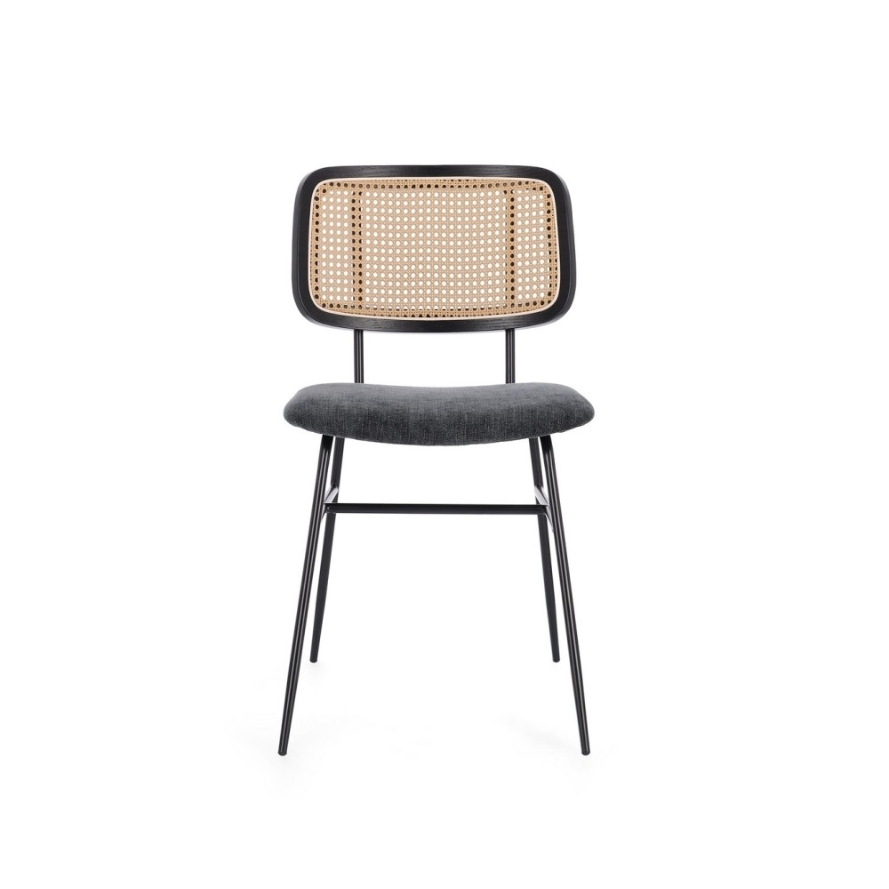 Silla de comedor en rejilla y acero RONDA