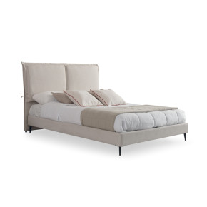 Cama canapé tapizada con patas NOMA