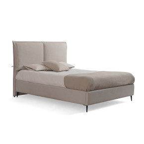 Cama canapé tapizada con patas NOMA