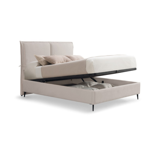 Cama canapé tapizada con patas NOMA