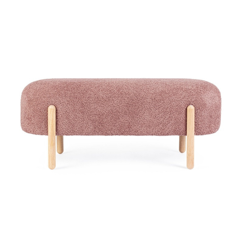 Banco pie de cama patas madera ORBE