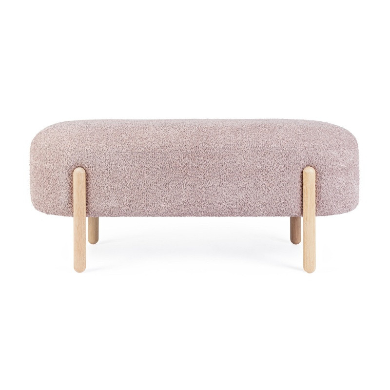 Banco pie de cama patas madera ORBE