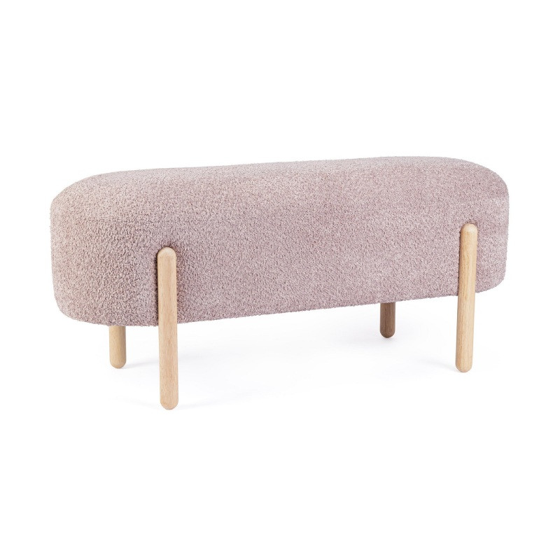 Banco pie de cama patas madera ORBE