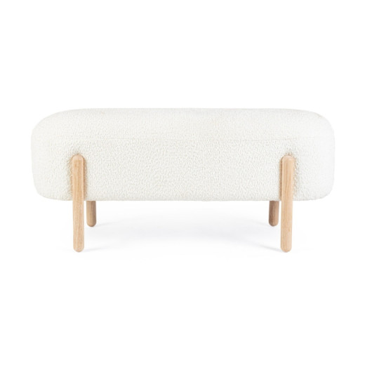 Banco pie de cama patas madera ORBE