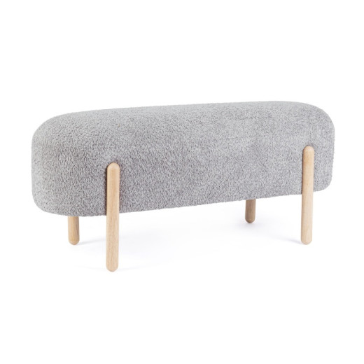 Banco pie de cama patas madera ORBE