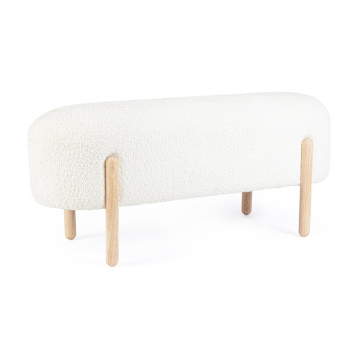 Banco pie de cama patas madera ORBE