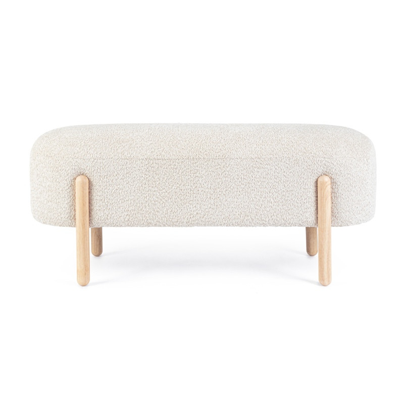 Banco pie de cama patas madera ORBE