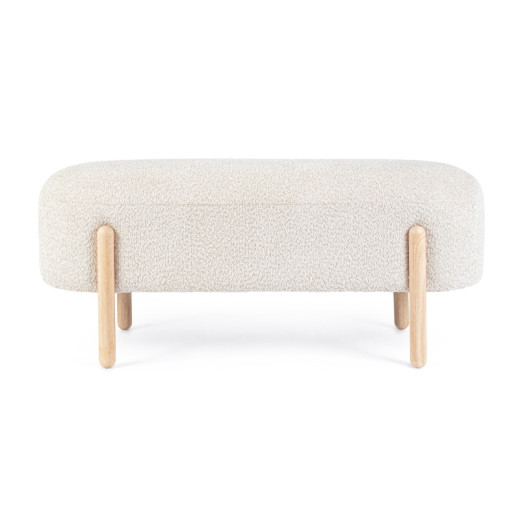 Banco pie de cama patas madera ORBE
