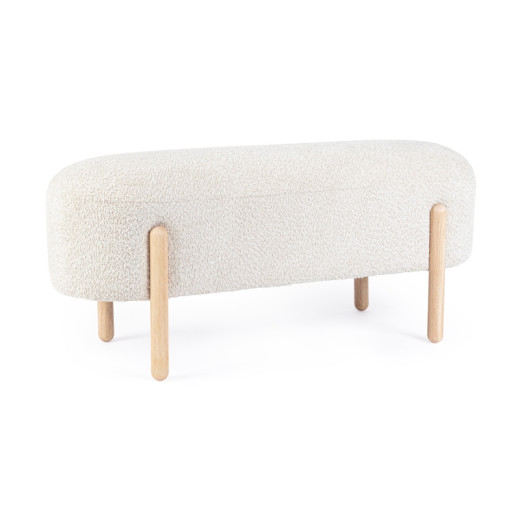 Banco pie de cama patas madera ORBE