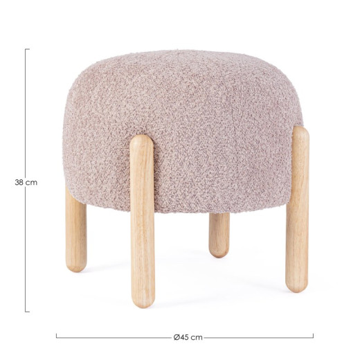 Taburete patas madera ORBE