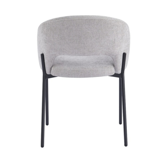 Silla tapizada con pata metálica ISKRA