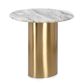 Mesa auxiliar tapa mármol LUMEN