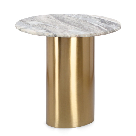 Mesa auxiliar tapa mármol LUMEN