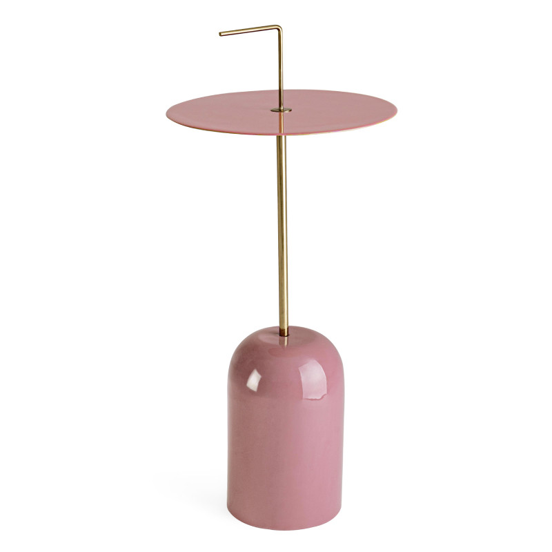 Mesa auxiliar rosa NERINA