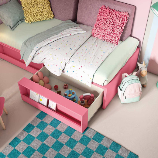 Cama arcón con 2 cajones y revistero LUANA