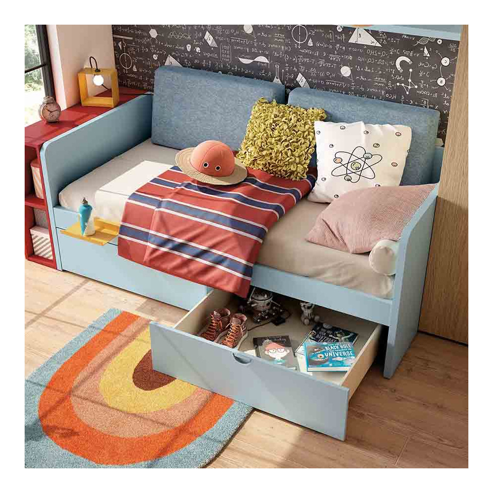 Cama nido con 2 cajones con ruedas LUANA