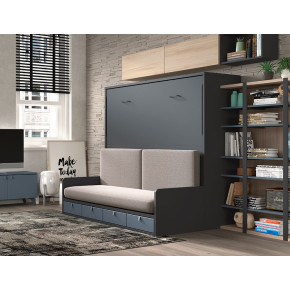 Cama abatible horizontal con sofá MAMEN