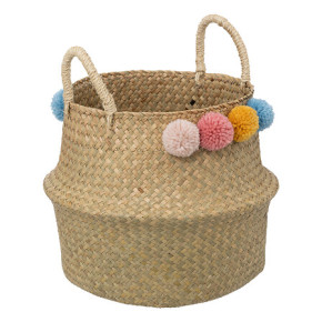 Cesta Plegable con Pompones ZIZU