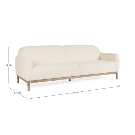 Sofá patas madera ECO