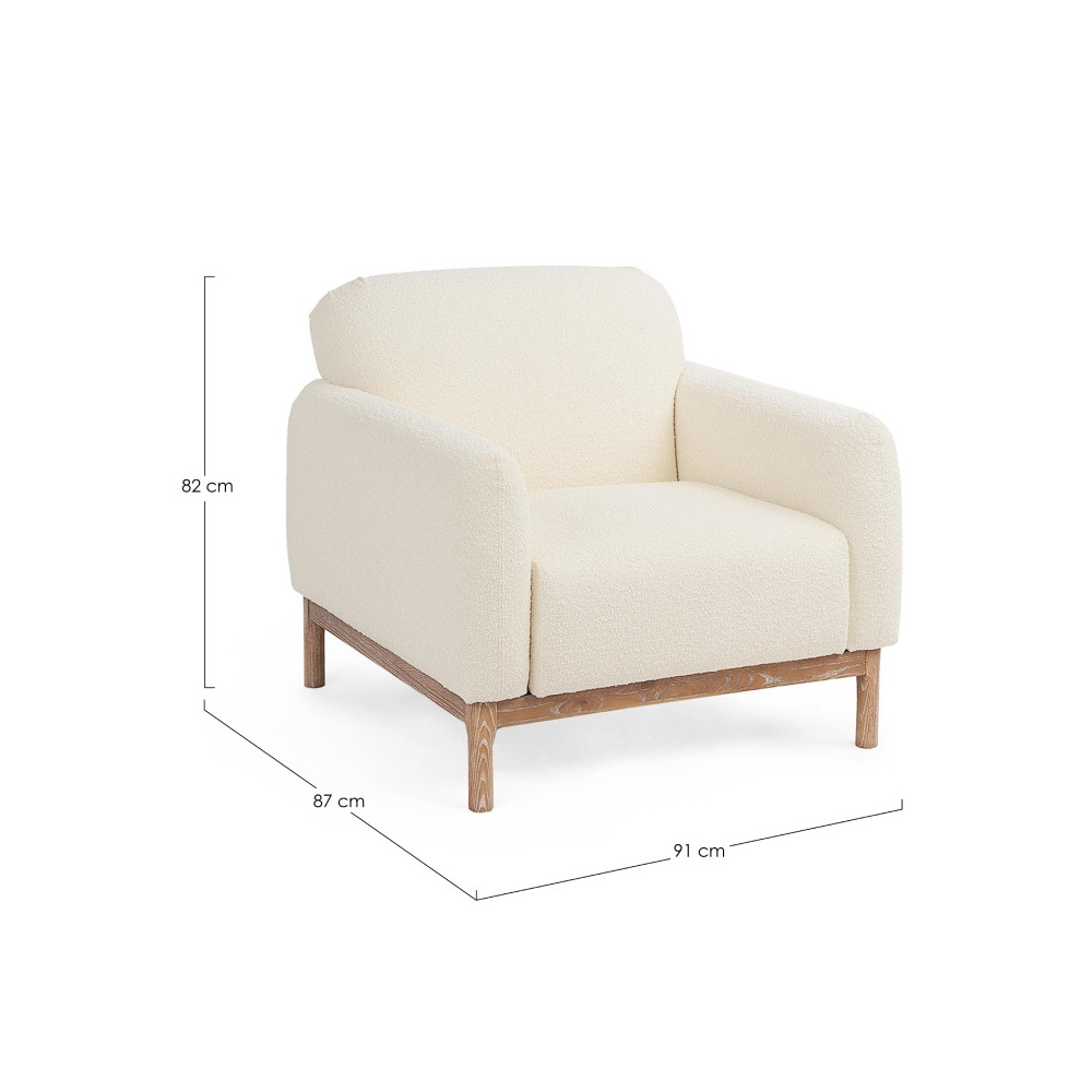 Sofá patas madera ECO