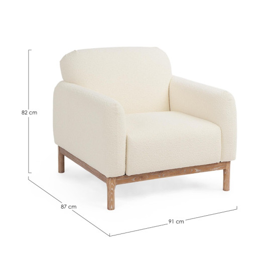 Sofá patas madera ECO