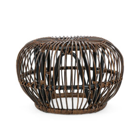 Mesa auxiliar-pouf ÉBANO