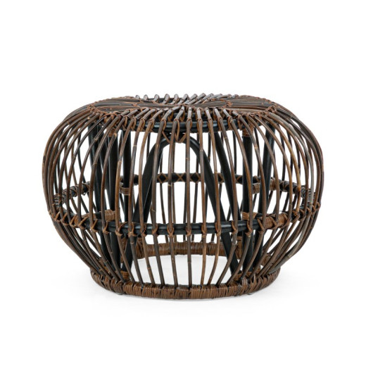 Mesa auxiliar-pouf ÉBANO