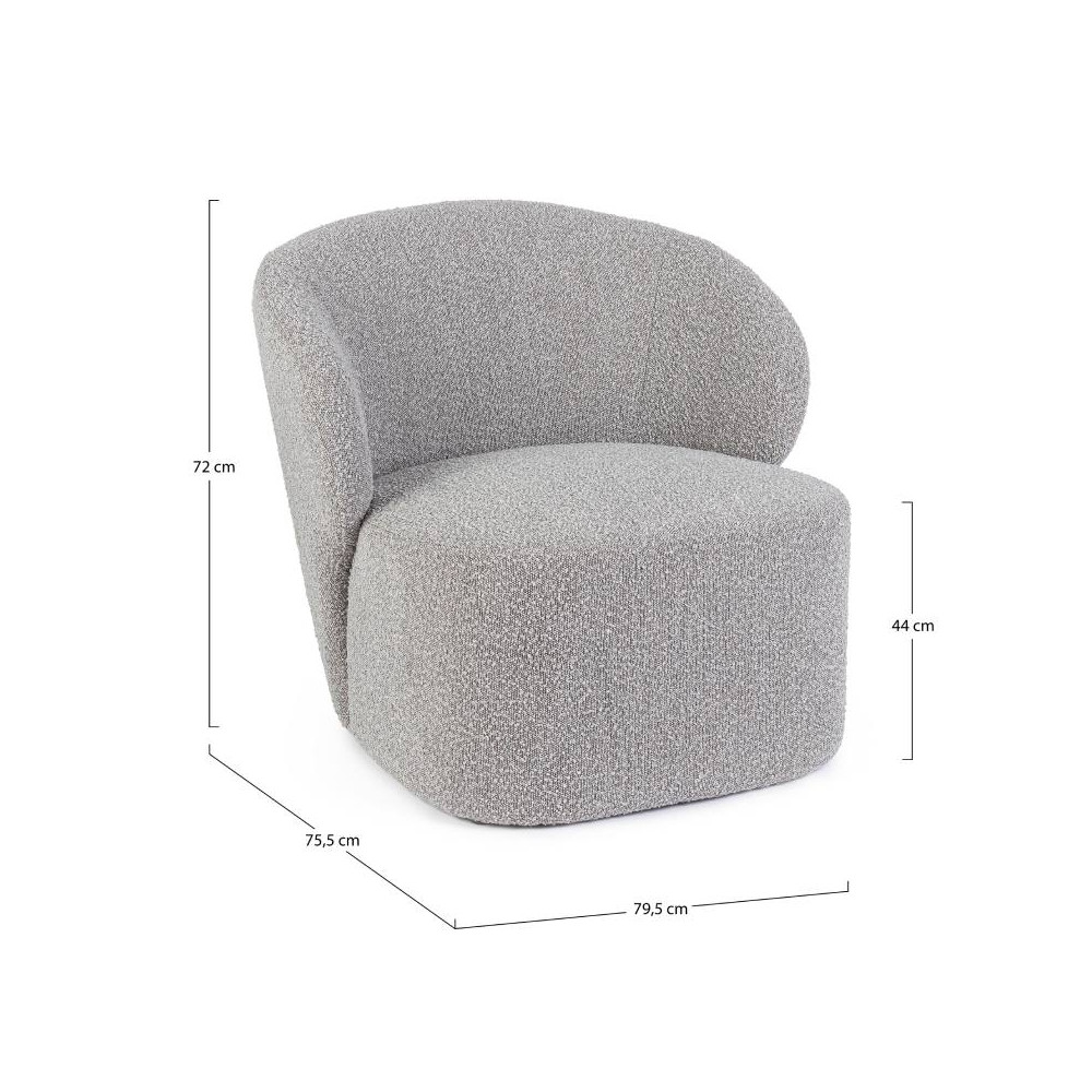 Sillón tapizado BORO
