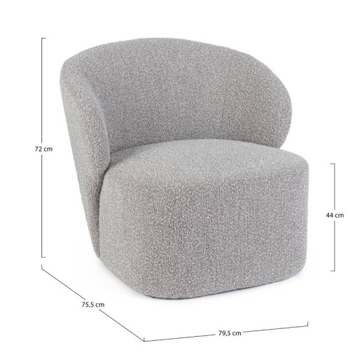 Sillón tapizado BORO